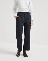 Sartorial Square Trousers in Dark Denim