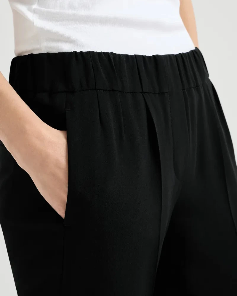 Cady Tailored Joggers in Black