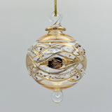 Blown Glass Small Ornament - Garland: Yellow