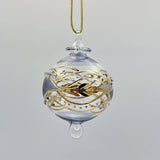 Blown Glass Small Ornament - Garland: Green