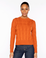 Luxe Cable Crew in Brandy