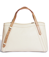 The Artisan Tote in Cream / Biscotto