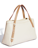 The Artisan Tote in Cream / Biscotto