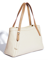 The Artisan Tote in Cream / Biscotto