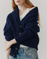 Aspen Cardigan in Navy Blue