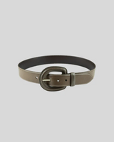Aloe Norvegia Leather Belt in Fango