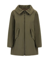 Woven Half Coat in Militare