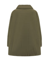 Woven Half Coat in Militare