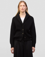 Mini Yacht Cardigan in Black