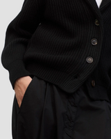 Mini Yacht Cardigan in Black