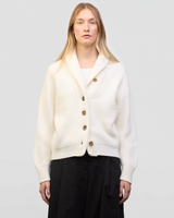 Mini Yacht Cardigan in Ice White