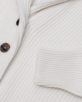 Mini Yacht Cardigan in Ice White