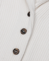 Mini Yacht Cardigan in Ice White