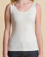 Molly Cotton Tank Top in White