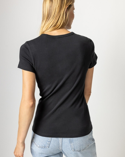 Short Sleeve Crew in Black