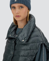 Woven Vest in Stone Blue