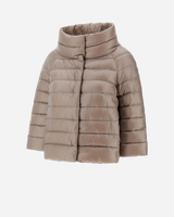 "Sofia" Woven Jacket in Taupe