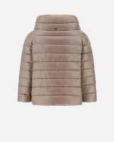 "Sofia" Woven Jacket in Taupe