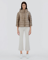 "Sofia" Woven Jacket in Taupe