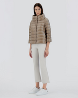 "Sofia" Woven Jacket in Taupe