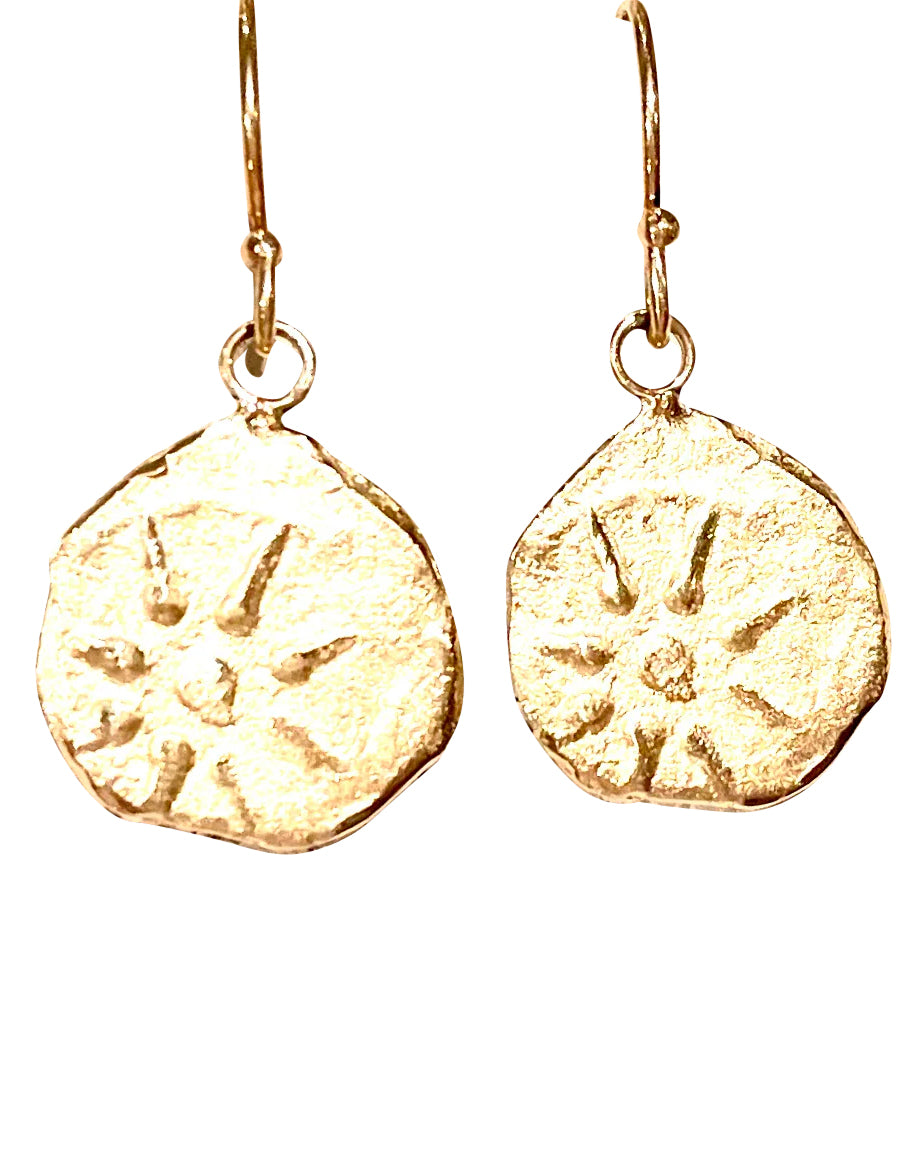 "Anchored in Gratitude" Artifact Earrings in 14k Gold