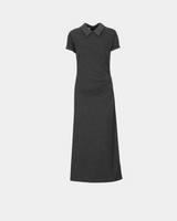 Dress with Detachable Monili Collar in Black