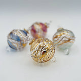 Blown Glass Small Ornament - Garland: Yellow