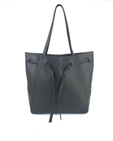 Florence Tote in Black Pebble Grain