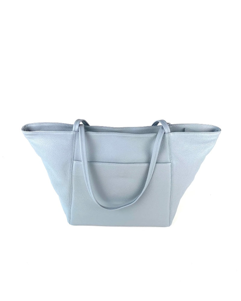 Vienna Tote in Provence Blue Pebble Grain