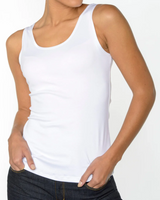 Molly Cotton Tank Top in White