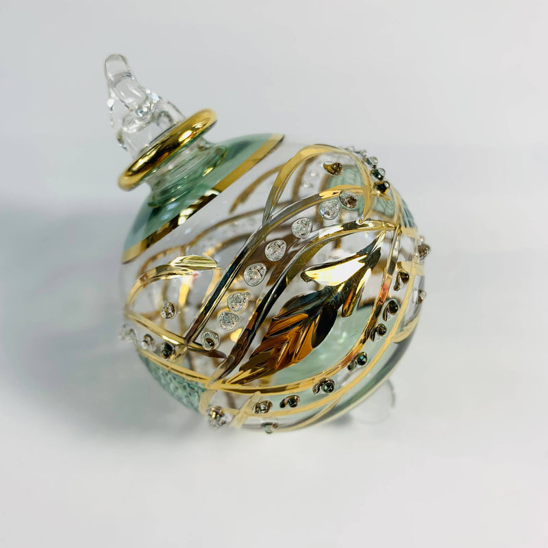 Blown Glass Small Ornament - Garland: Yellow
