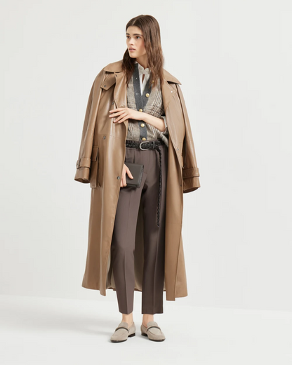 Brunello Cucinelli Tailored Jogger Trousers in Cocoa
