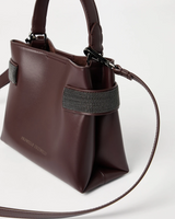 Small Top-Handle Essence Bag in Burgundy