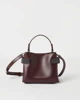Small Top-Handle Essence Bag in Burgundy