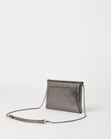 Lamé Calfskin Pochette in Anthracite