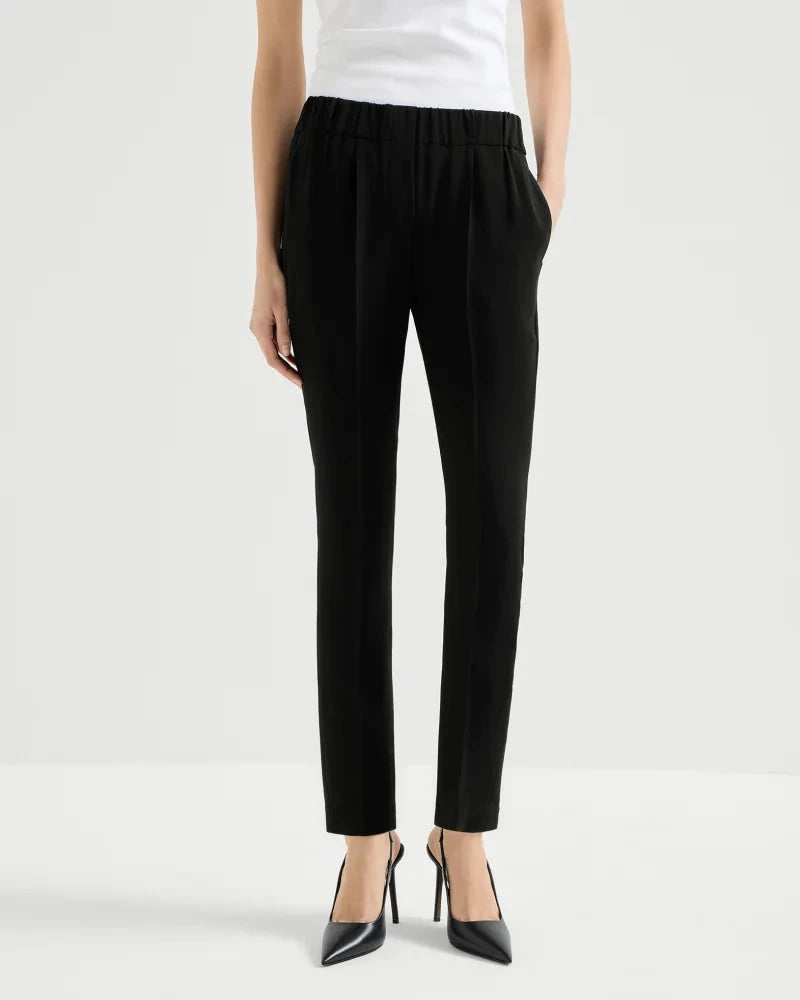 Cady Tailored Joggers in Black