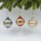 Blown Glass Small Ornament - Garland: Yellow