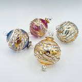 Blown Glass Small Ornament - Garland: Red