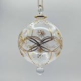 Blown Glass Ornament - Gold Dew Drops