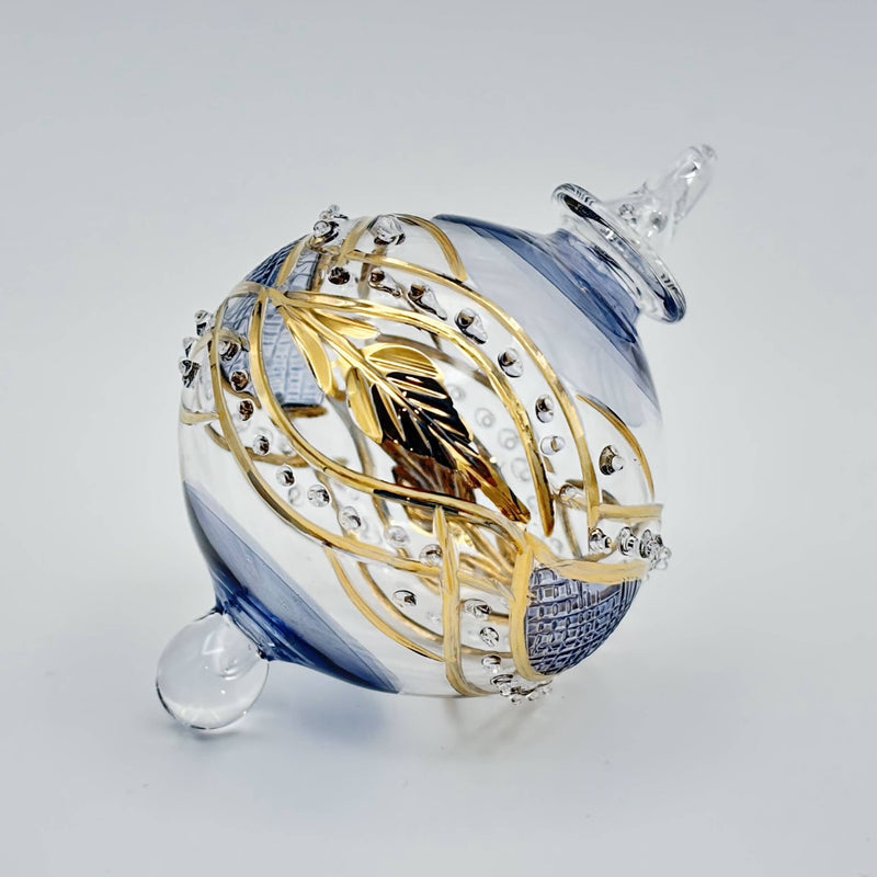 Blown Glass Small Ornament - Garland: Red