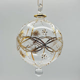 Blown Glass Ornament - Gold Dew Drops