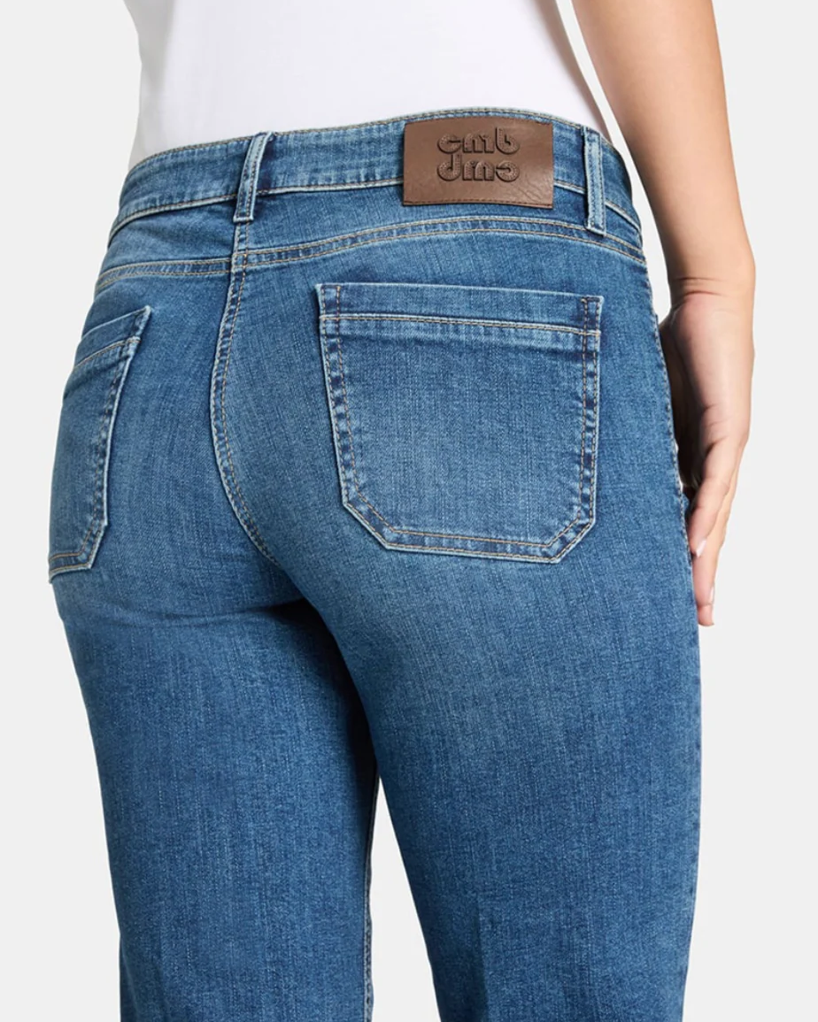 Tess Pocket Cropped Jeans in Summer Glam Used