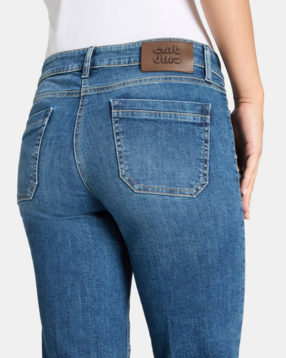 Tess Pocket Cropped Jeans in Summer Glam Used