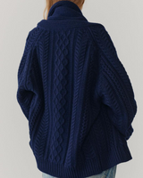 Aspen Cardigan in Navy Blue