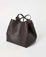 Small Calfskin BC Duo Bag in Pine Cone Brown