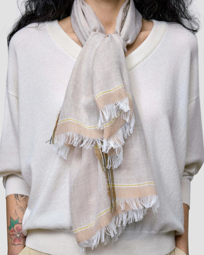 Fiji Archer Scarf in Natural Army