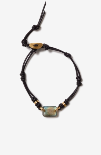 Mesa Single Wrap Bracelet with Labradorite