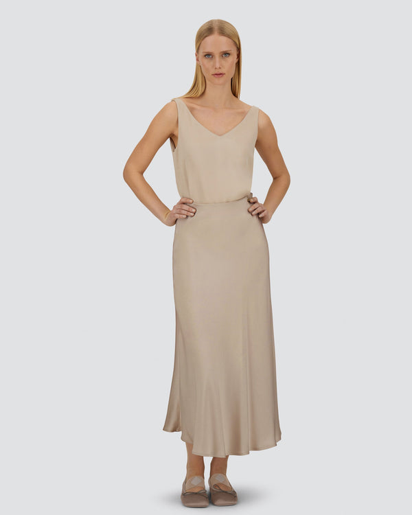 Satin Tank in Chantilly