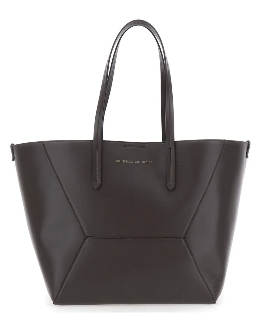 Brunello cucinelli Calfskin BC Duo Bag in Testa Moro