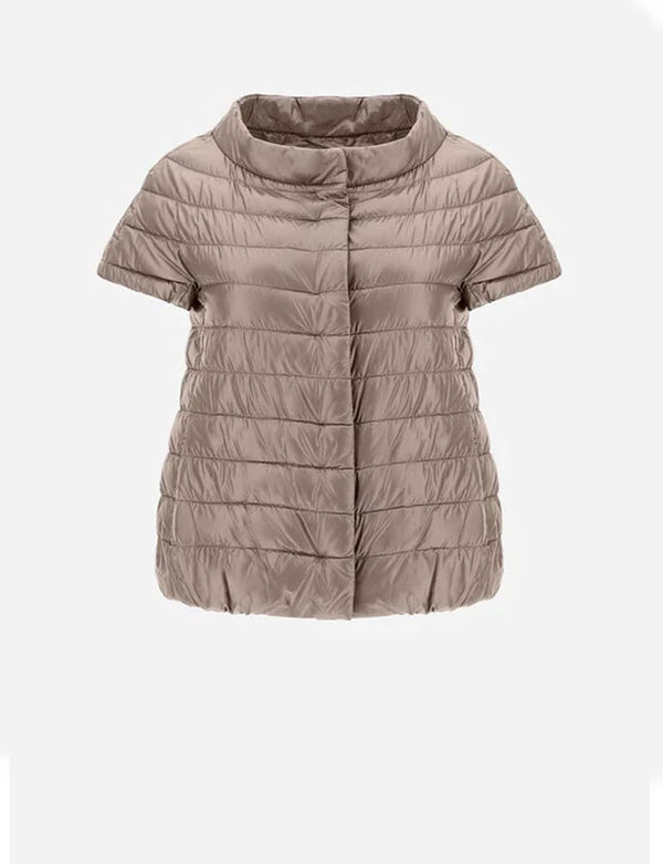 "Emilia" Cap Sleeve Jacket in Taupe